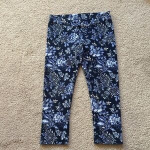 Floral Blue Kids Leggings